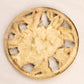 Vintage Circular Brass Floral Trivet