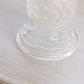 Vintage Clear Glass Swan Candleholder with Satin Details