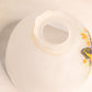 Vintage Clear Satin Glass Butterfly Fairy Lamp Candle Holder with Green Base