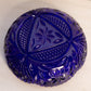 Vintage Dalzell-Viking Cobalt Blue Glass Sawtooth Scalloped Edge Bowl