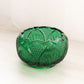 Vintage Fenton Medium Deep Green Glass Regency Cupped Bowl