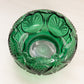 Vintage Fenton Medium Deep Green Glass Regency Cupped Bowl
