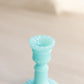 Vintage Extra Small Mini Light Blue Milk Glass Candlestick