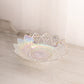 Vintage Federal Medium Clear Iridescent Shallow Petal Bowl