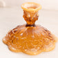 Vintage Fenton Amber Opalescent Glass Lily of The Valley Candleholder