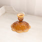 Vintage Fenton Amber Opalescent Glass Lily of The Valley Candleholder