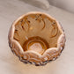 Vintage Fenton Amber Opalescent Lily of The Valley Bowl