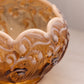 Vintage Fenton Amber Opalescent Lily of The Valley Bowl