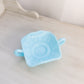 Vintage Fenton Blue Milk Glass Glass Butterfly Dish with 2 Handles