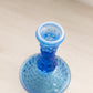 Vintage Fenton Blue Opalescent Glass Hobnail Candlestick