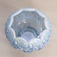 Vintage Fenton Blue Opalescent Iridescent Lily of The Valley Bowl (Damaged)