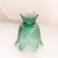 Vintage Fenton Dark Green Glass 2-Way Floral Candleholder