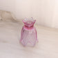 Vintage Fenton Dusty Rose Dark Pink Glass 2-Way Floral Candleholder