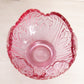 Vintage Fenton Dusty Rose Pink Lotus Glass Bowl