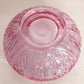 Vintage Fenton Dusty Rose Pink Lotus Glass Bowl