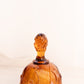 Vintage Fenton Glass Amber Opalescent Lily of The Valley Bell