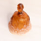 Vintage Fenton Glass Amber Opalescent Lily of The Valley Bell