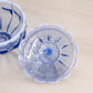 Vintage Fenton Glass Blue Opalescent Lidded Dish