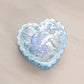 Vintage Fenton Glass Blue Iridescent Bird Lidded Dish