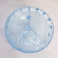 Vintage Fenton Light Blue Glass 3-Toed Orange Tree Cupped Bowl