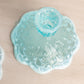 Vintage Fenton Light Blue Opalescent Glass Lily of The Valley Candleholder