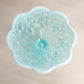 Vintage Fenton Light Blue Opalescent Glass Lily of The Valley Candleholder