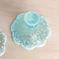 Vintage Fenton Light Blue Opalescent Glass Lily of The Valley Candleholder
