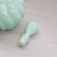 Vintage Fenton Light Green Milk Glass Bottle with Swirl Designs