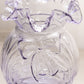 Vintage Fenton Light Purple Caprice Glass Vase with Bow Details