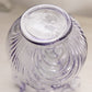 Vintage Fenton Light Purple Caprice Glass Vase with Bow Details