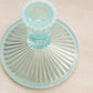 Vintage Fenton Light Teal Sheffield Opalescent Glass Candlestick