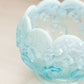 Vintage Fenton Medium Blue Opalescent Lily of The Valley Bowl