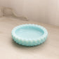 Vintage Fenton Medium Circular Blue Milk Glass Hobnail Ashtray Dish