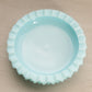 Vintage Fenton Medium Circular Blue Milk Glass Hobnail Ashtray Dish