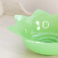 Vintage Fenton Medium Green Jadeite Glass Flower Bowl