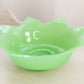 Vintage Fenton Medium Green Jadeite Glass Flower Bowl