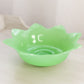 Vintage Fenton Medium Green Jadeite Glass Flower Bowl