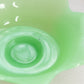 Vintage Fenton Medium Green Jadeite Glass Flower Bowl