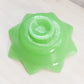 Vintage Fenton Medium Green Jadeite Glass Flower Bowl