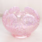 Vintage Fenton Pink Iridescent Opalescent Empress Lotus Glass Bowl