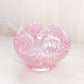 Vintage Fenton Pink Iridescent Opalescent Empress Lotus Glass Bowl