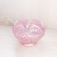 Vintage Fenton Pink Iridescent Opalescent Empress Lotus Glass Bowl