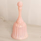 Vintage Fenton Pink Iridescent Opalescent Faberge Glass Bell