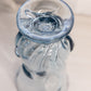 Vintage Fenton Blue Glass Footed Vase