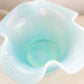 Vintage Fenton Sheffield Large Blue Iridescent Opalescent Glass Bowl