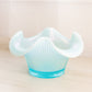 Vintage Fenton Sheffield Large Blue Iridescent Opalescent Glass Bowl