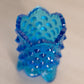 Vintage Fenton Small Blue Glass Hobnail Toothpick Holder