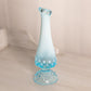 Vintage Fenton Small Blue Opalescent Glass Hobnail Swung Vase