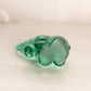 Vintage Fenton Small Green Glass Elephant Figurine