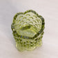 Vintage Fenton Small Green Glass Hobnail Toothpick Holder